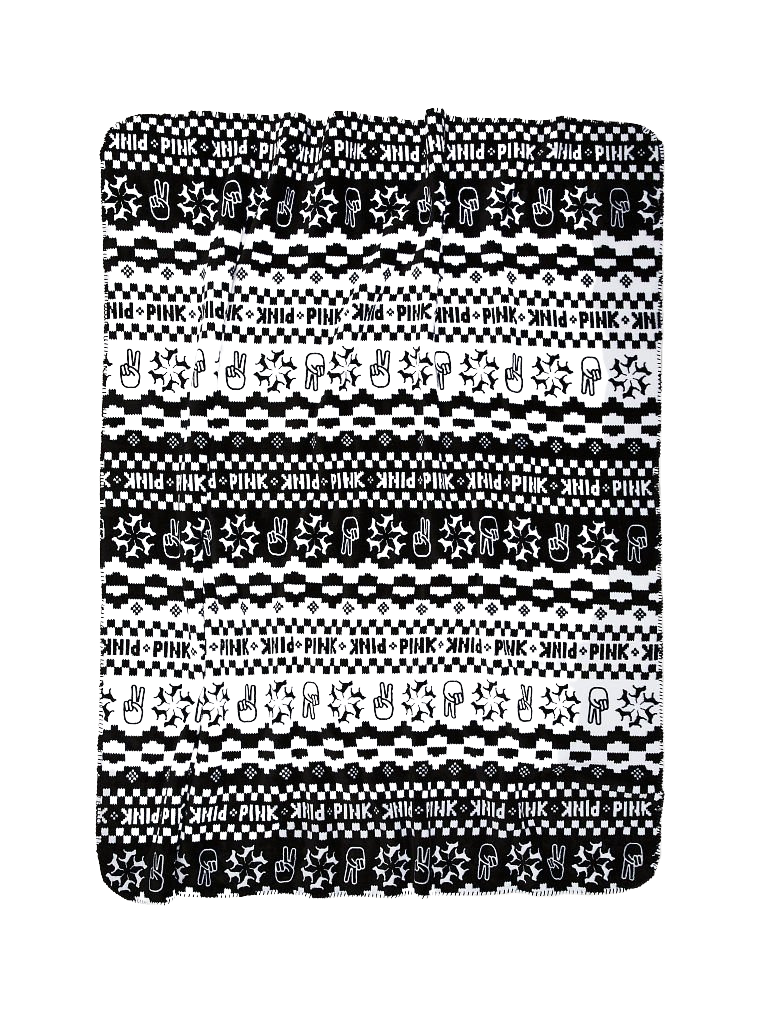 Victoria's Secret Plush Fair Isle Blanket