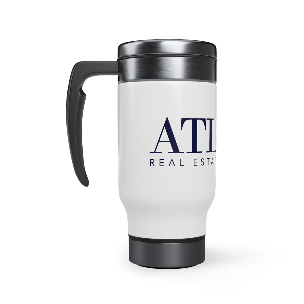 Atlas Stainless Steel Travel Mug with Handle, 14oz