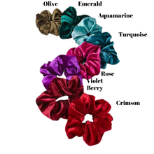 Load image into Gallery viewer, Velvet Hair Scrunchies
