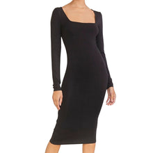 Load image into Gallery viewer, Square Neck Bodycon Dress
