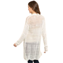 Load image into Gallery viewer, Crochet Style Cardigan Sweater
