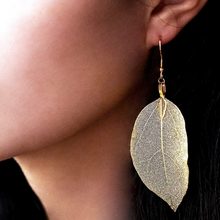 Load image into Gallery viewer, Gold Leaf Earrings
