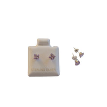 Load image into Gallery viewer, Sterling Silver Stud Earrings in Lavender
