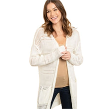 Load image into Gallery viewer, Crochet Style Cardigan Sweater
