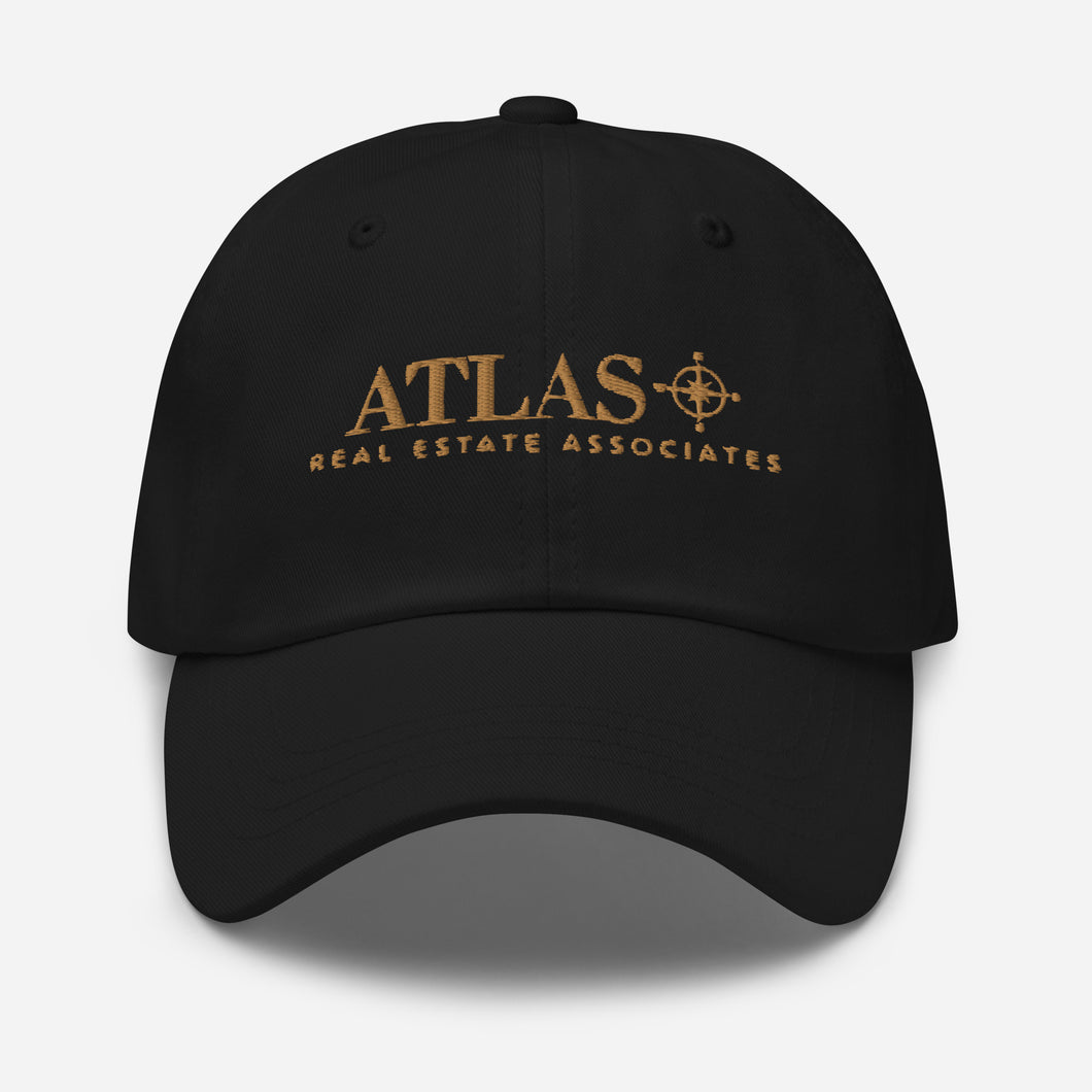 Atlas Gold Embroidered Baseball Hat