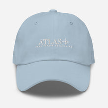Load image into Gallery viewer, Atlas White Embroidered Baseball Hat
