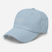 Load image into Gallery viewer, Atlas White Embroidered Baseball Hat
