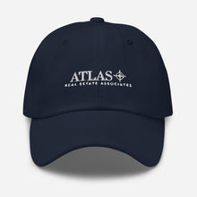 Load image into Gallery viewer, Atlas White Embroidered Baseball Hat
