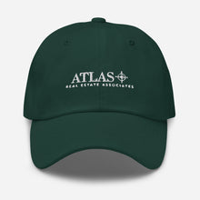 Load image into Gallery viewer, Atlas White Embroidered Baseball Hat
