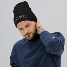 Load image into Gallery viewer, Atlas White Embroidered Beanie
