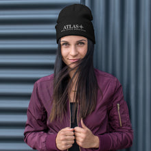Load image into Gallery viewer, Atlas White Embroidered Beanie
