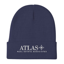 Load image into Gallery viewer, Atlas White Embroidered Beanie
