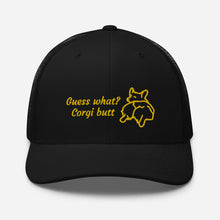 Load image into Gallery viewer, Guess What Corgi Butt Mesh Baseball Hat
