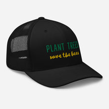Load image into Gallery viewer, Plant Trees Save Bees Mesh Baseball Hat
