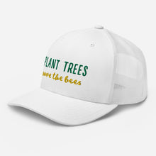Load image into Gallery viewer, Plant Trees Save Bees Mesh Baseball Hat
