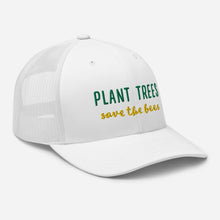 Load image into Gallery viewer, Plant Trees Save Bees Mesh Baseball Hat
