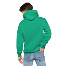 Load image into Gallery viewer, Atlas White Embroidered Unisex Fleece Hoodie
