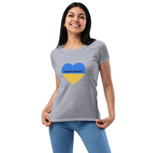 Load image into Gallery viewer, Support Ukraine Fitted Tee
