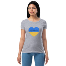 Load image into Gallery viewer, Support Ukraine Fitted Tee
