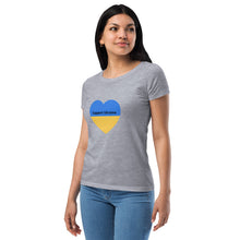 Load image into Gallery viewer, Support Ukraine Fitted Tee
