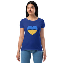 Load image into Gallery viewer, Support Ukraine Fitted Tee
